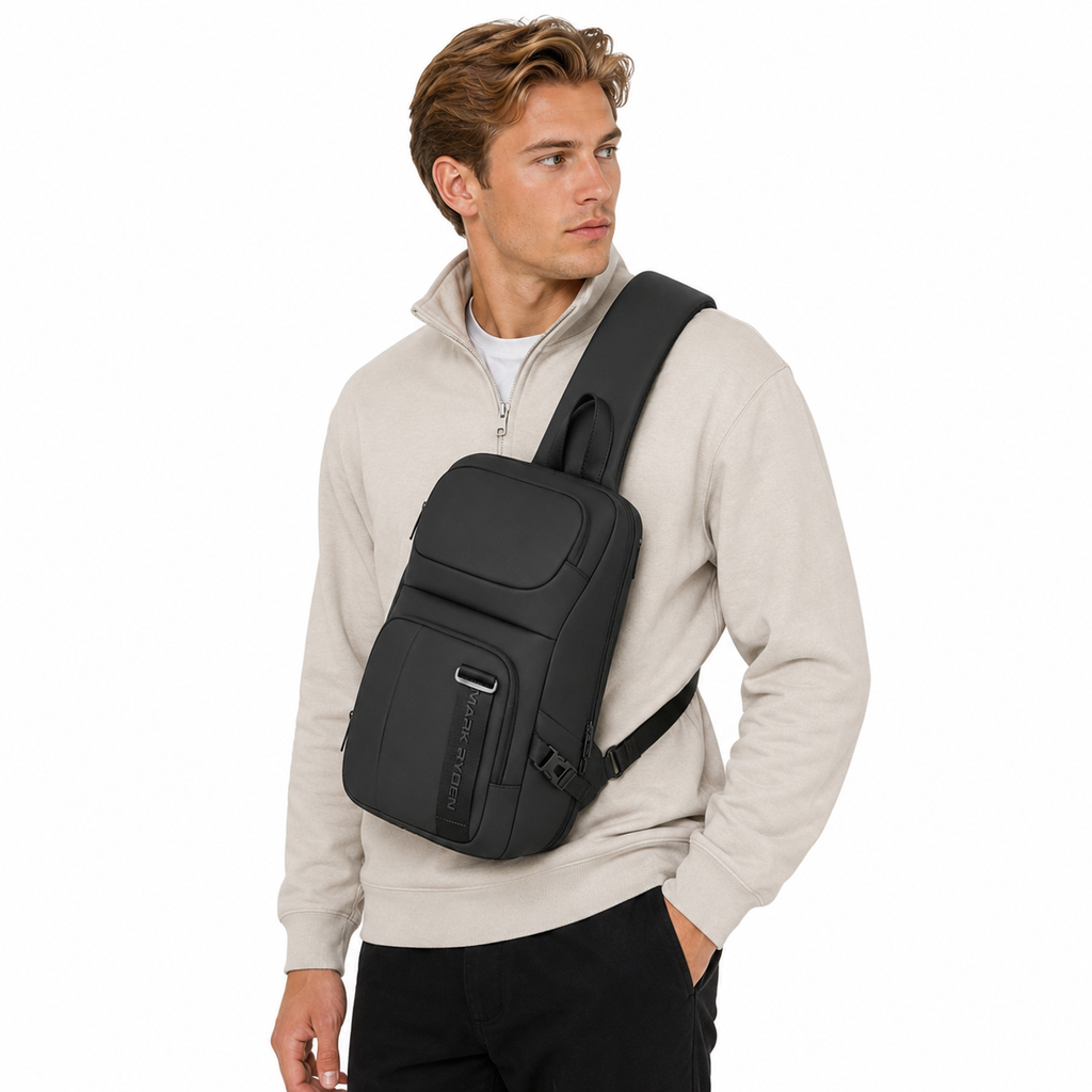 Crossbody Veske til Herre – RFID Sling Bag for 13,3" Nettbrett