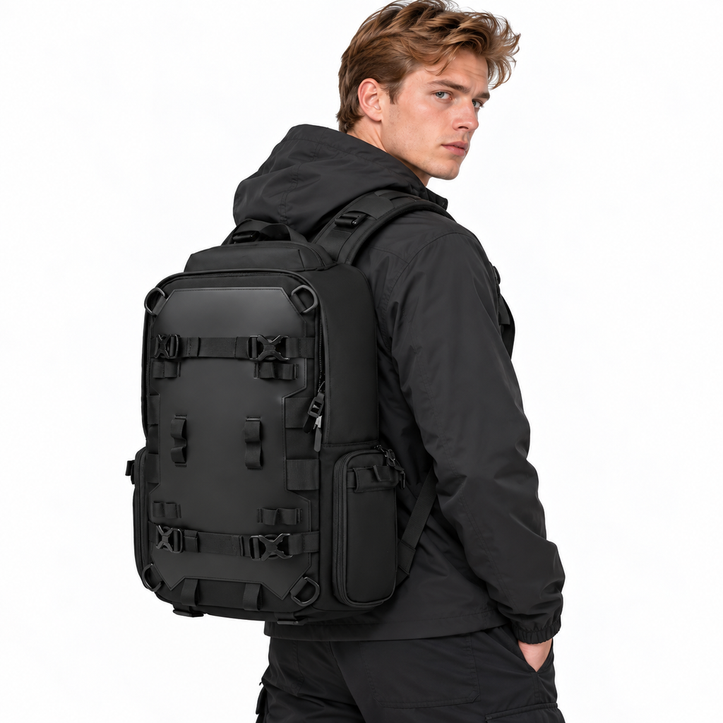 Vannavvisende Skateboard-Ryggsekk for Herre – Reise- og Laptopsekk til 17"