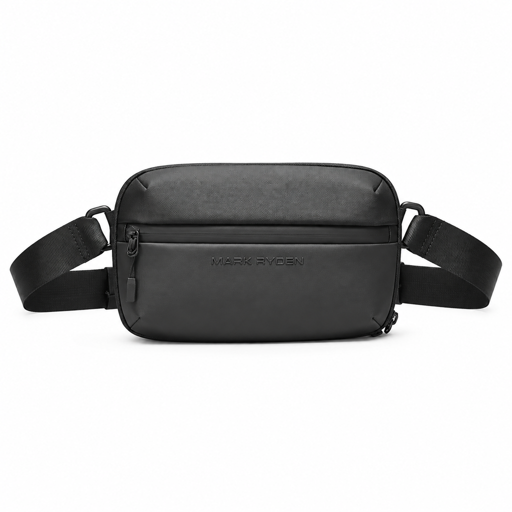 Vannavvisende Sling Bag i Oxford-stoff for Herre – Crossbody Reiseveske med Ladeport