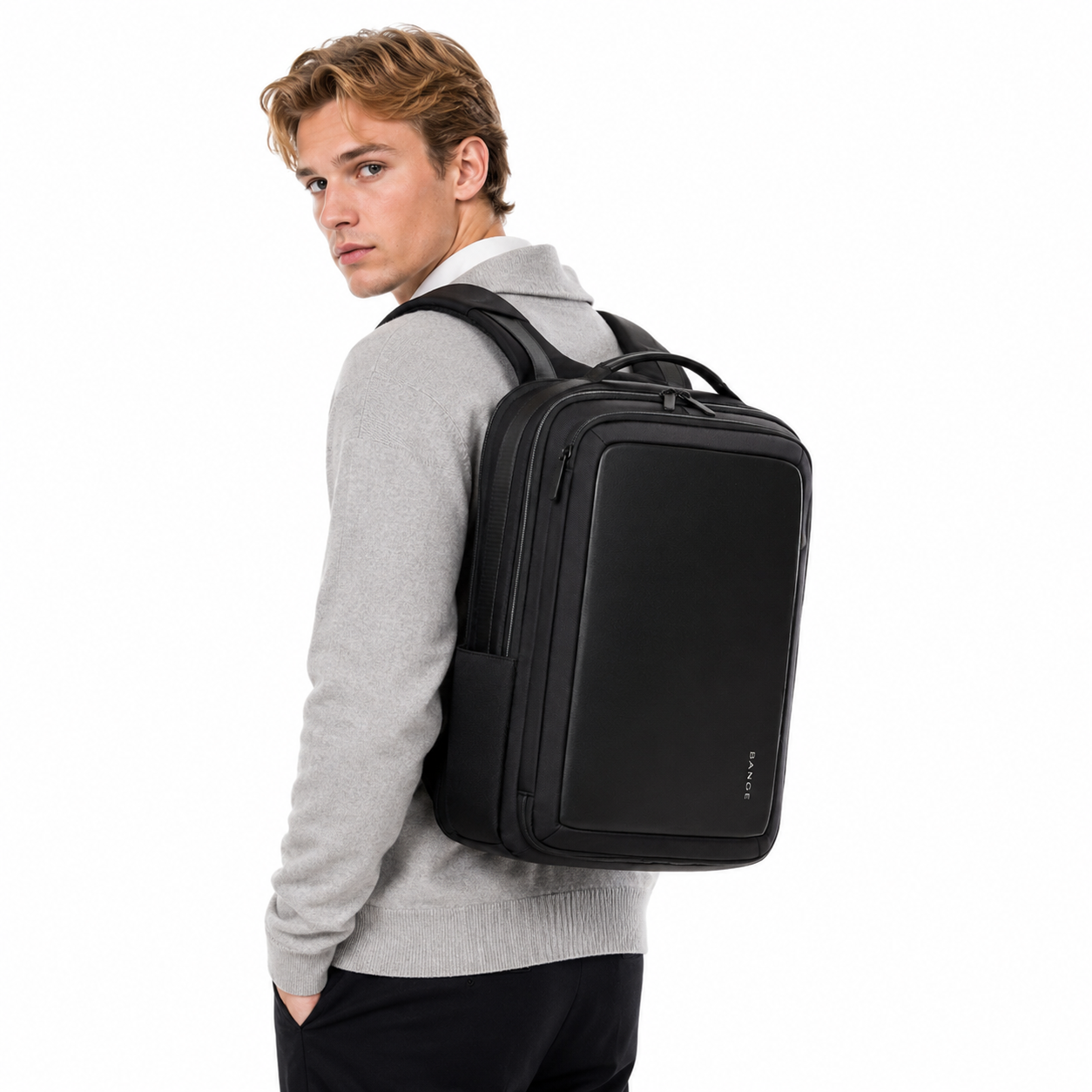 Laptopryggsekk 15" med USB-lading – Vanntett og Tyverisikret Ryggsekk for Reise og Hverdag