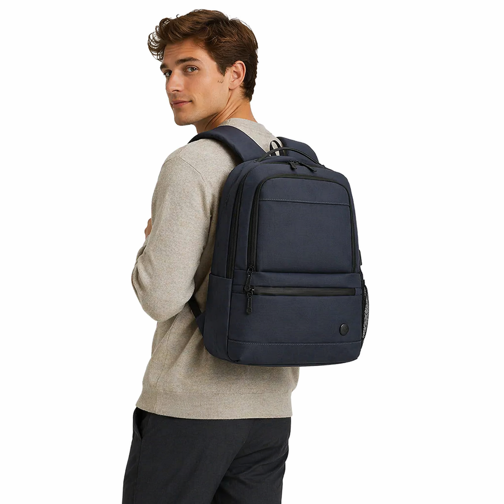 Vanntett Ryggsekk til Herre – Utvidbar Laptopsekk med USB-lading
