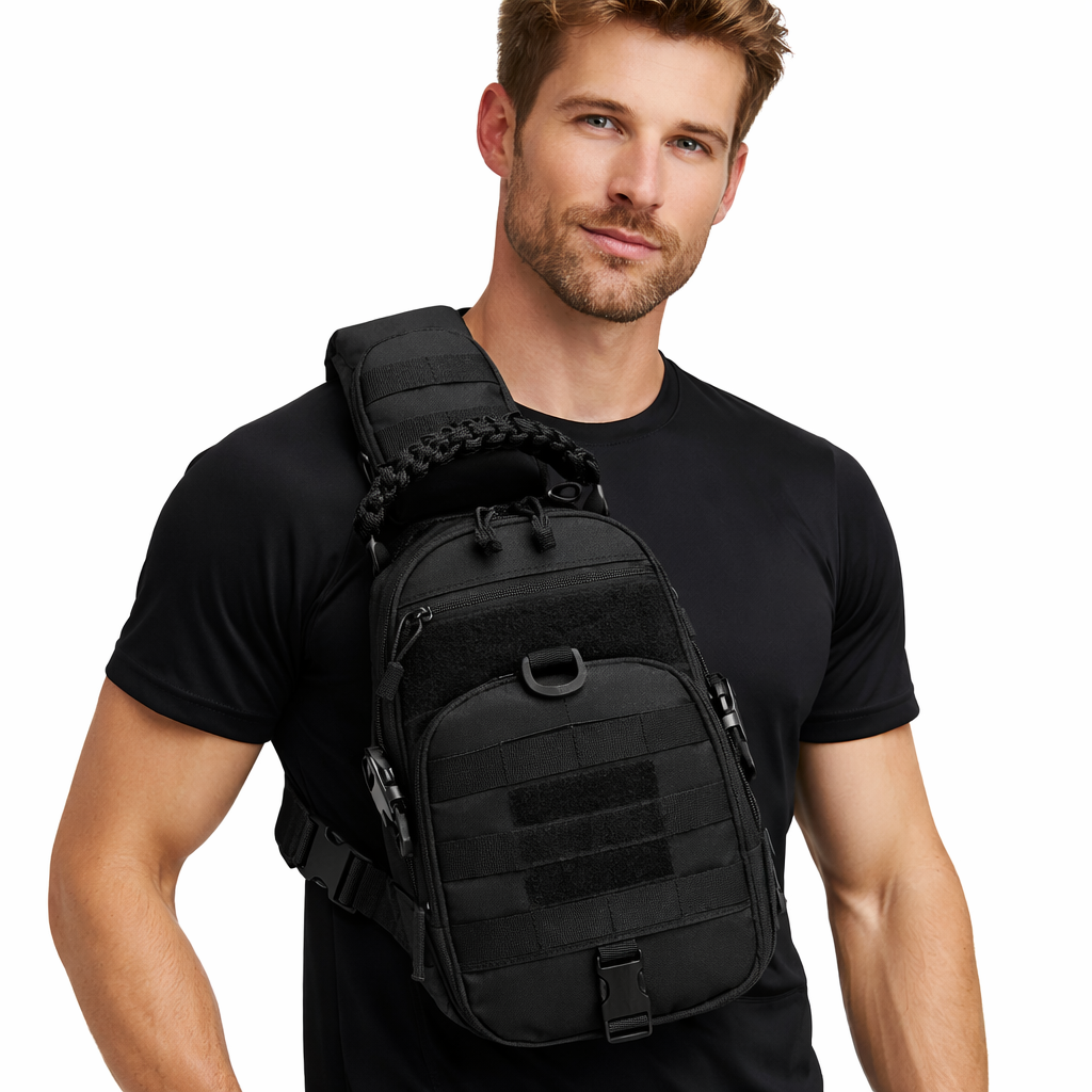 Multifunksjonell Brystveske – Slitesterk Crossbody Bag for Sport og Tur