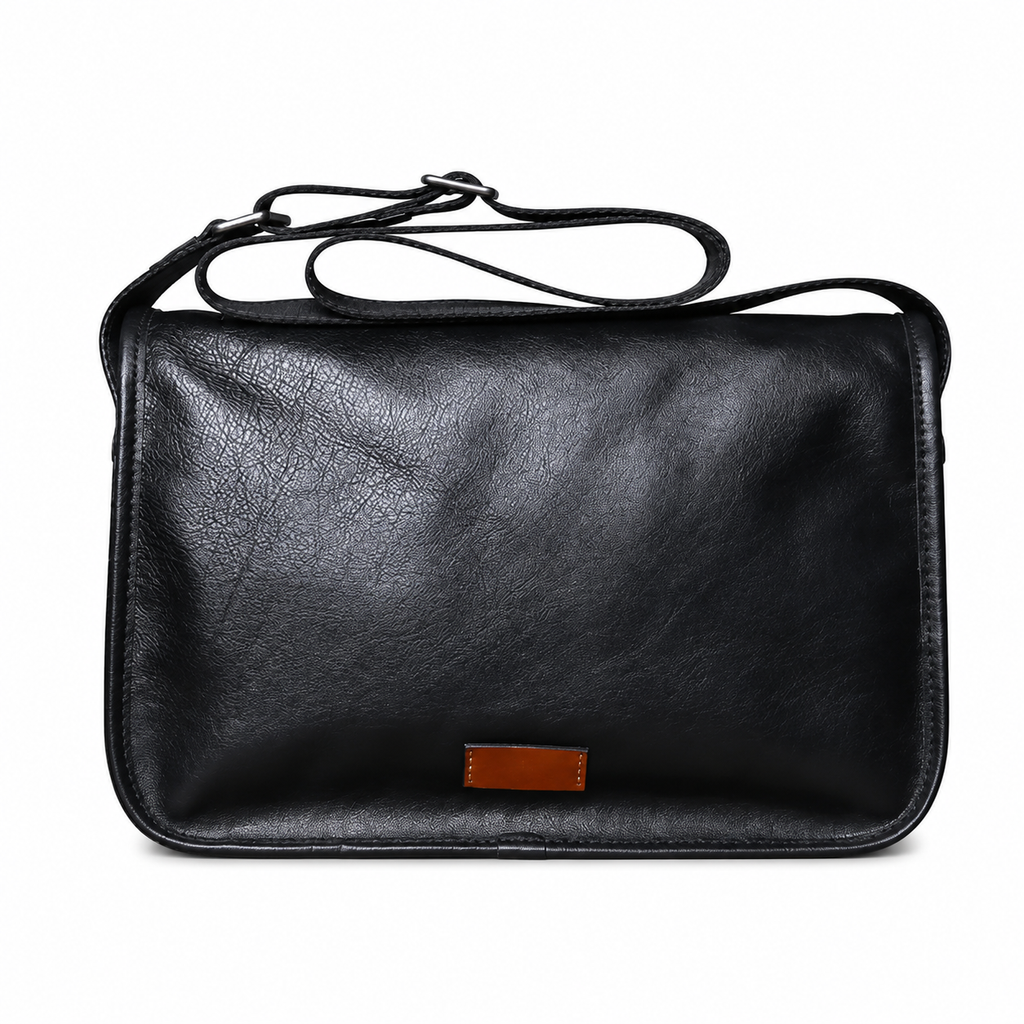 Skulderveske i Ekte Kuskinn for Herre – Crossbody Veske til 11" iPad