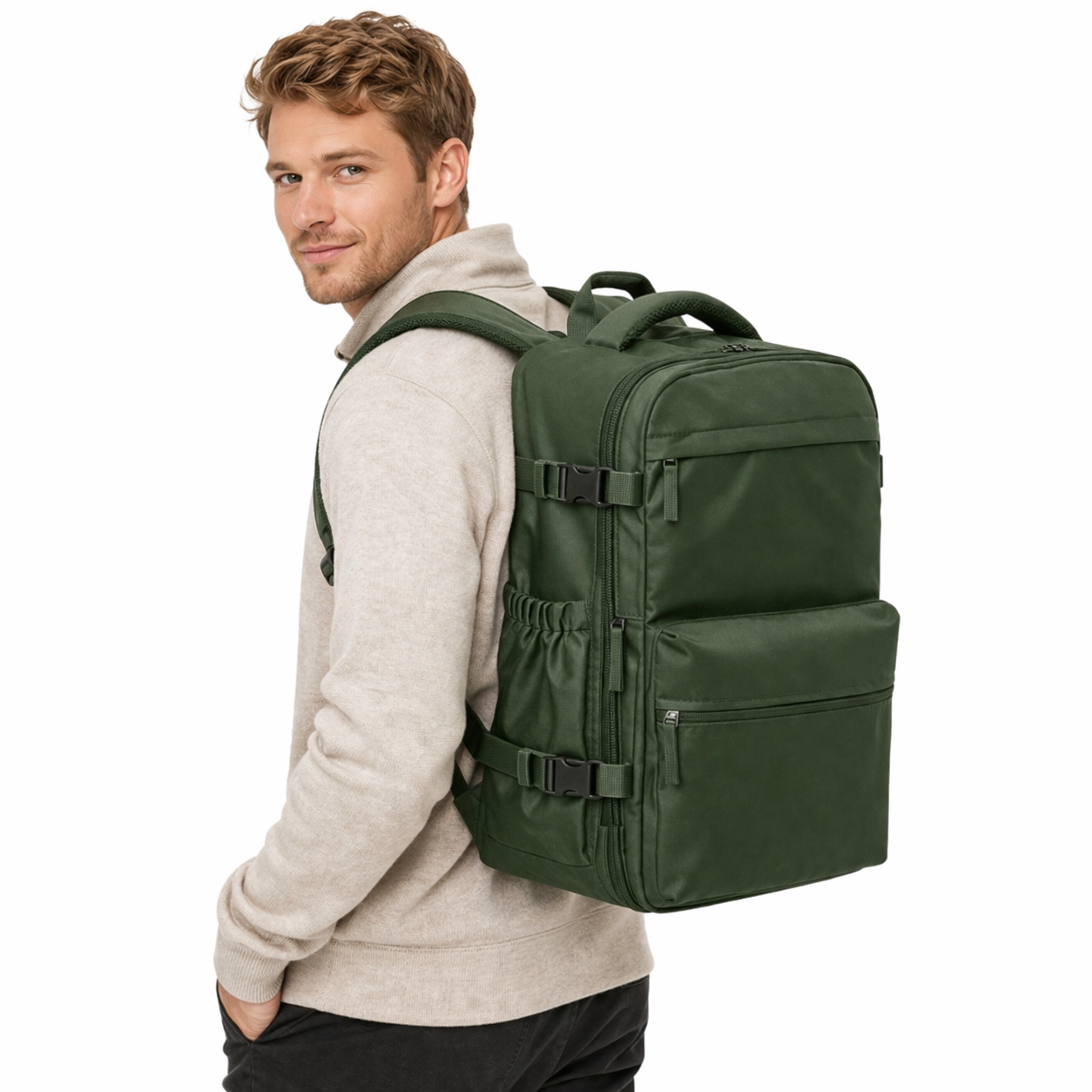 Vakuum Ryggsekk – Utvidbar Laptopsekk med Stor Kapasitet for Reise og Hverdag