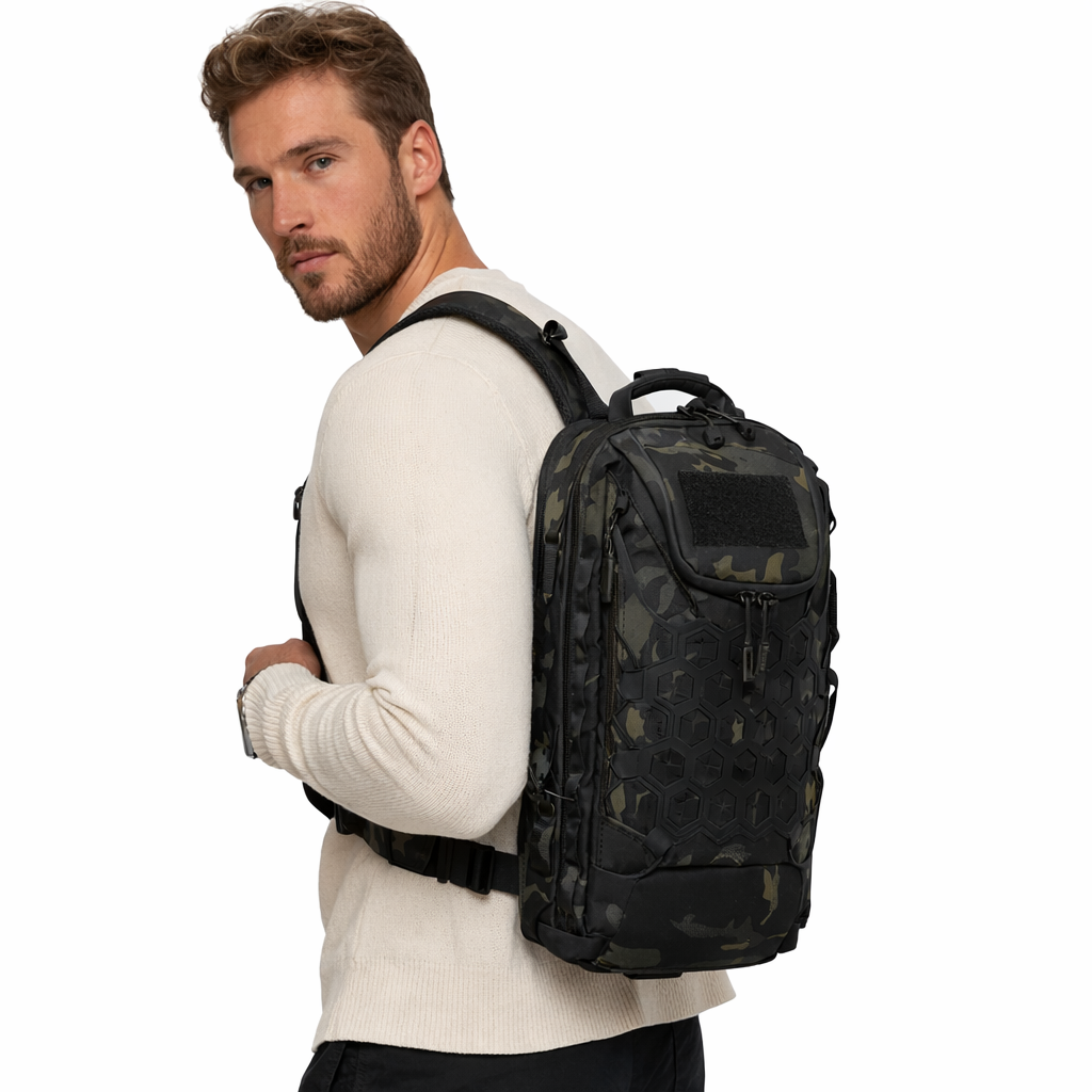 Taktisk Sling Bag – Kompakt Ryggsekk for Hverdag, Tur og Friluft