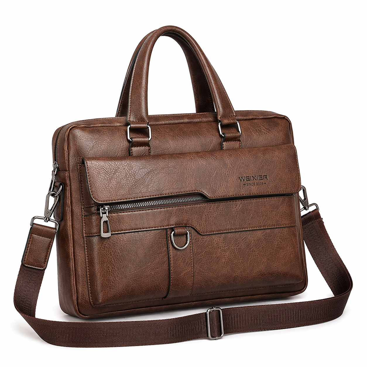 PC-veske til Herre i PU-skinn – Elegant Messenger & Business Bag
