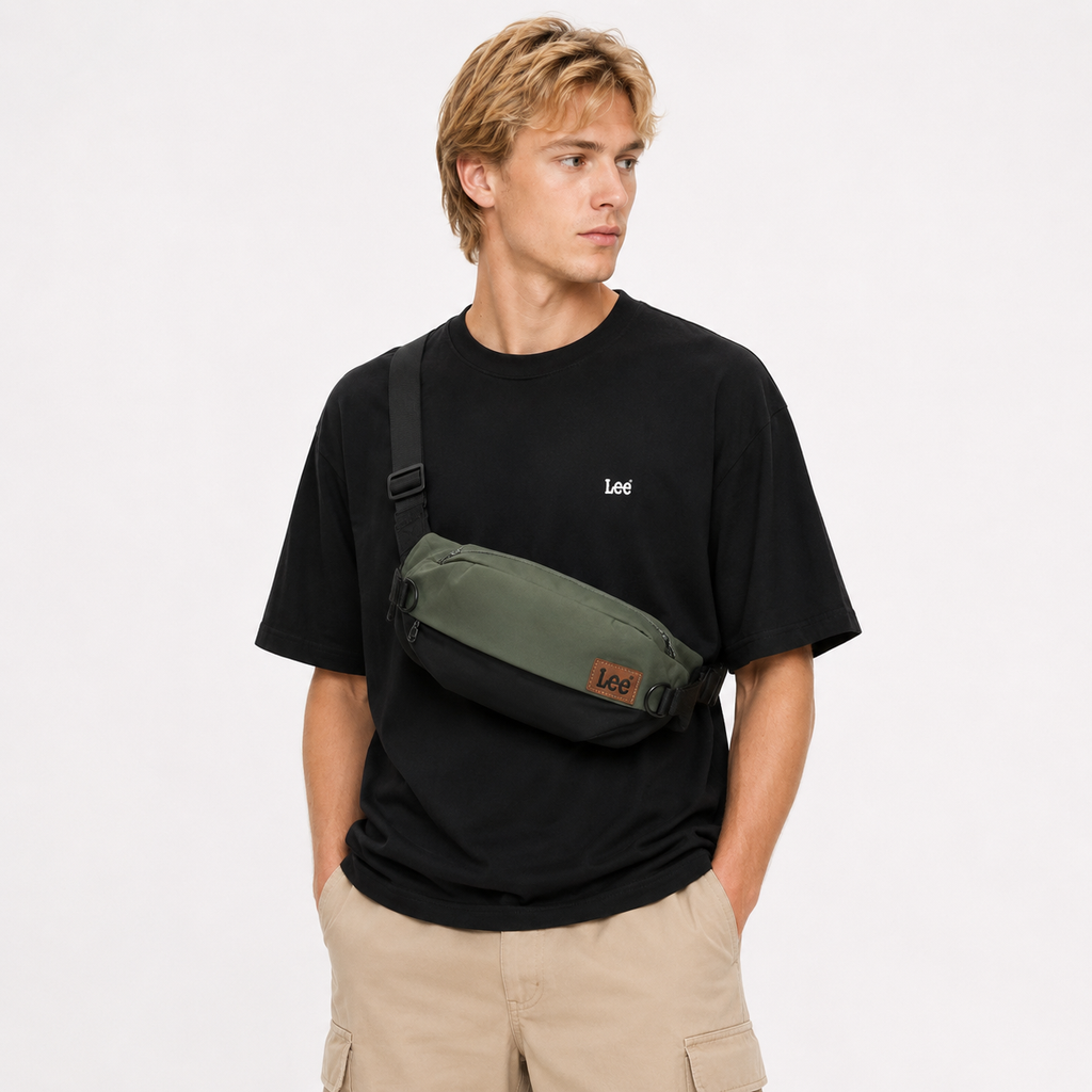 Color Block Sling Bag – Vanntett Midjeveske og Crossbody Veske