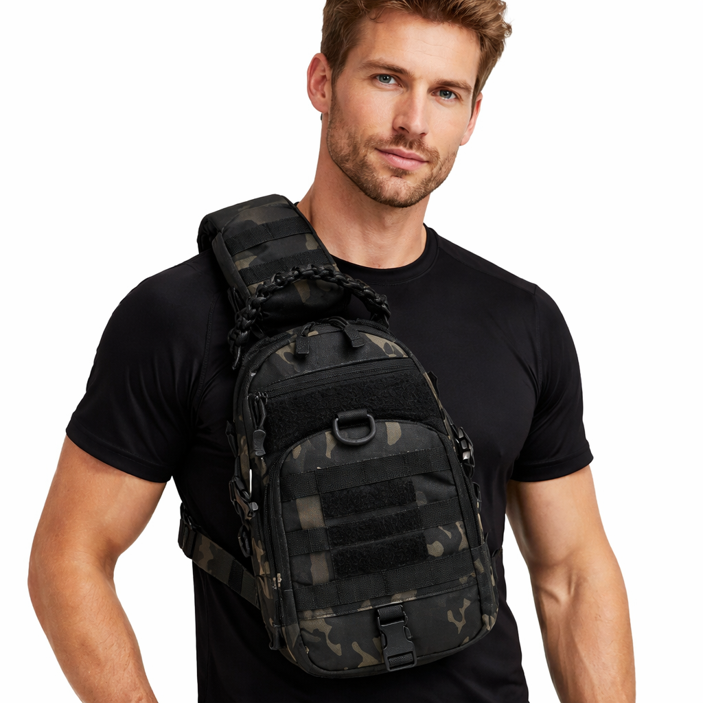 Multifunksjonell Brystveske – Slitesterk Crossbody Bag for Sport og Tur
