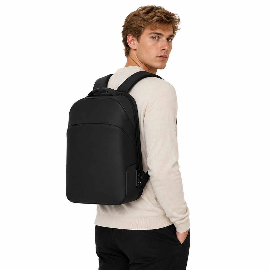 Tyverisikker Ryggsekk til Herre med TSA-lås – Vanntett Laptopsekk 15,6” til Reise og Hverdag