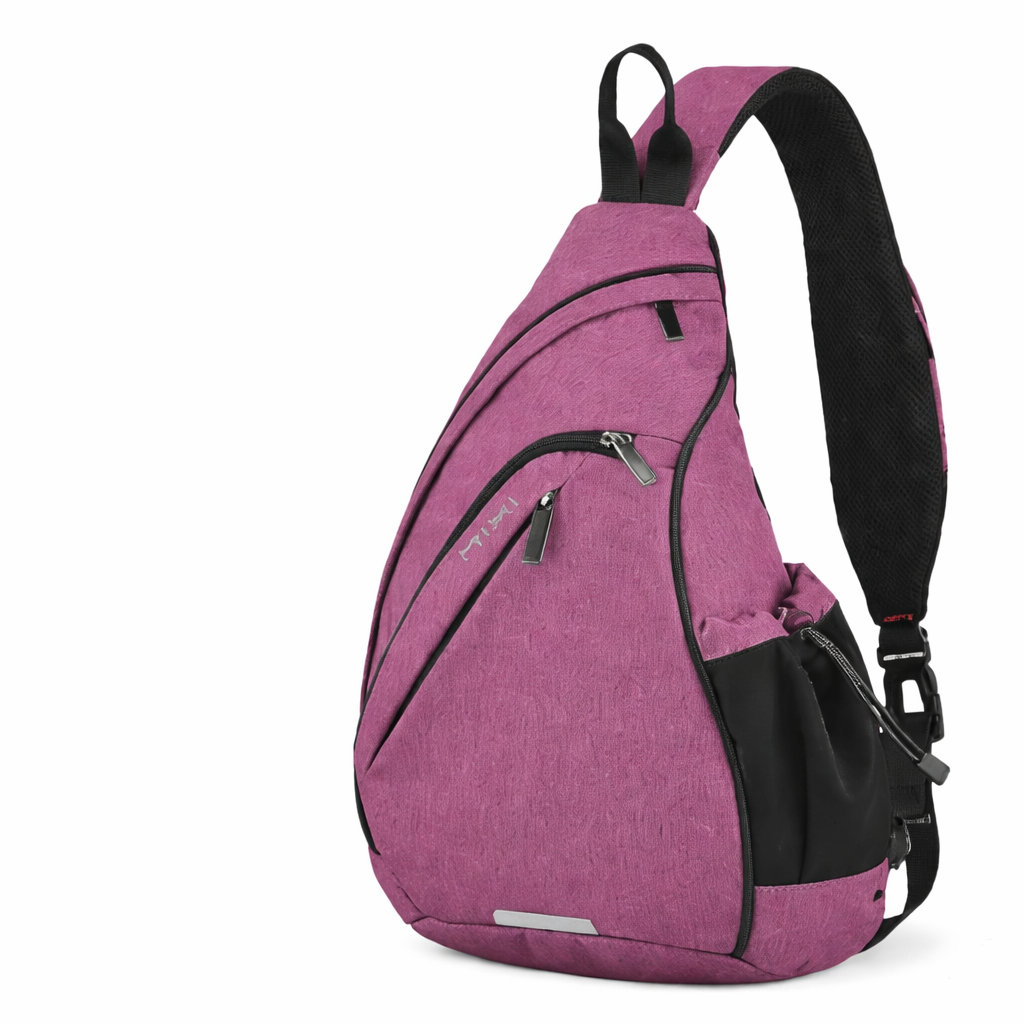 Sporty Sling Bag med USB-port – Praktisk Crossbody Veske for Reise, Skole og Hverdag