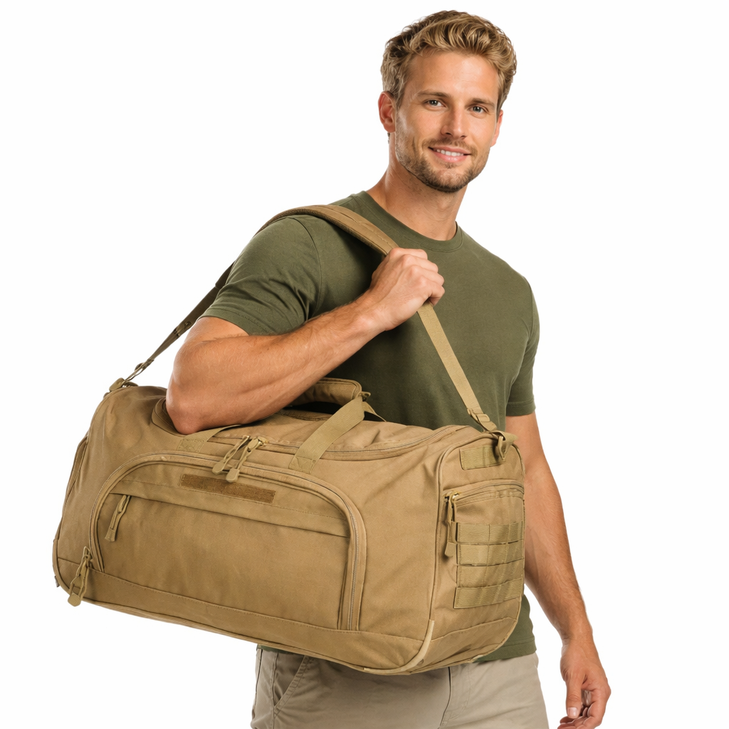 50L Sammenleggbar Trenings- og Reisebag – Duffelbag med Skorom