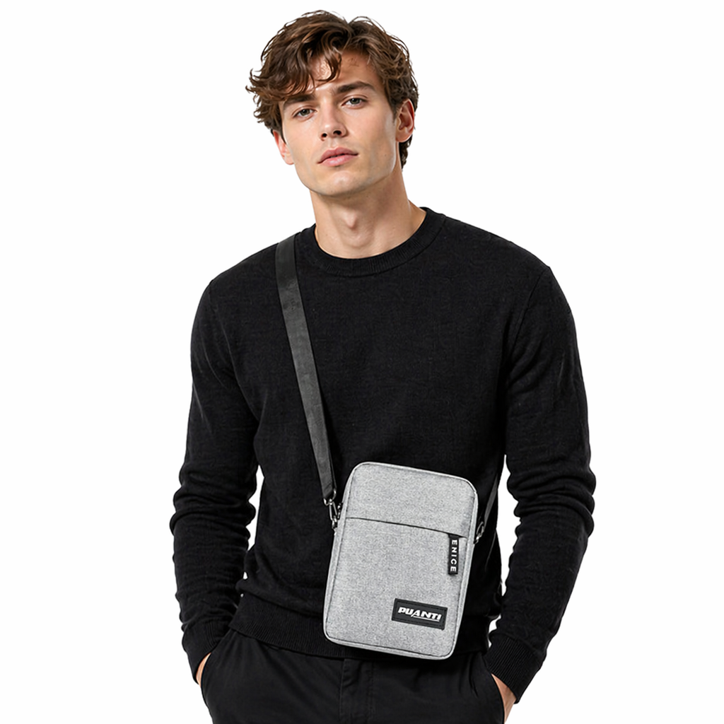 Multifunksjonell Messenger Bag – Liten Nylon Crossbody Veske for Herre