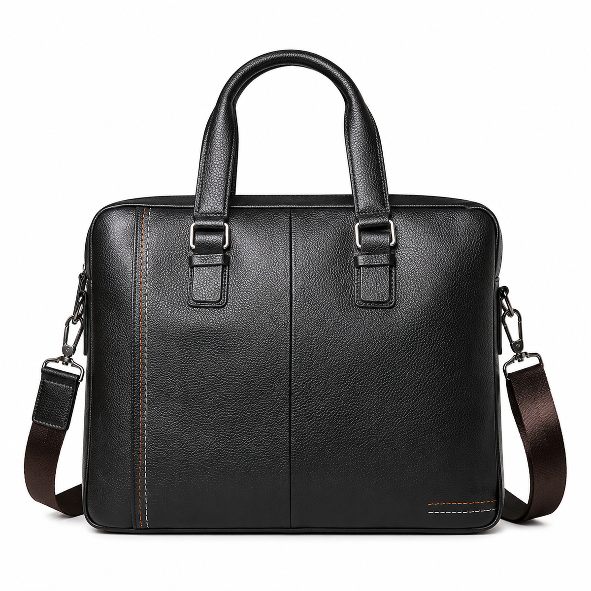Businessveske i Ekte Kuskinn for Herre – Briefcase og Crossbody til 15" Laptop