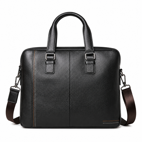 Businessveske i Ekte Kuskinn for Herre – Briefcase og Crossbody til 15" Laptop
