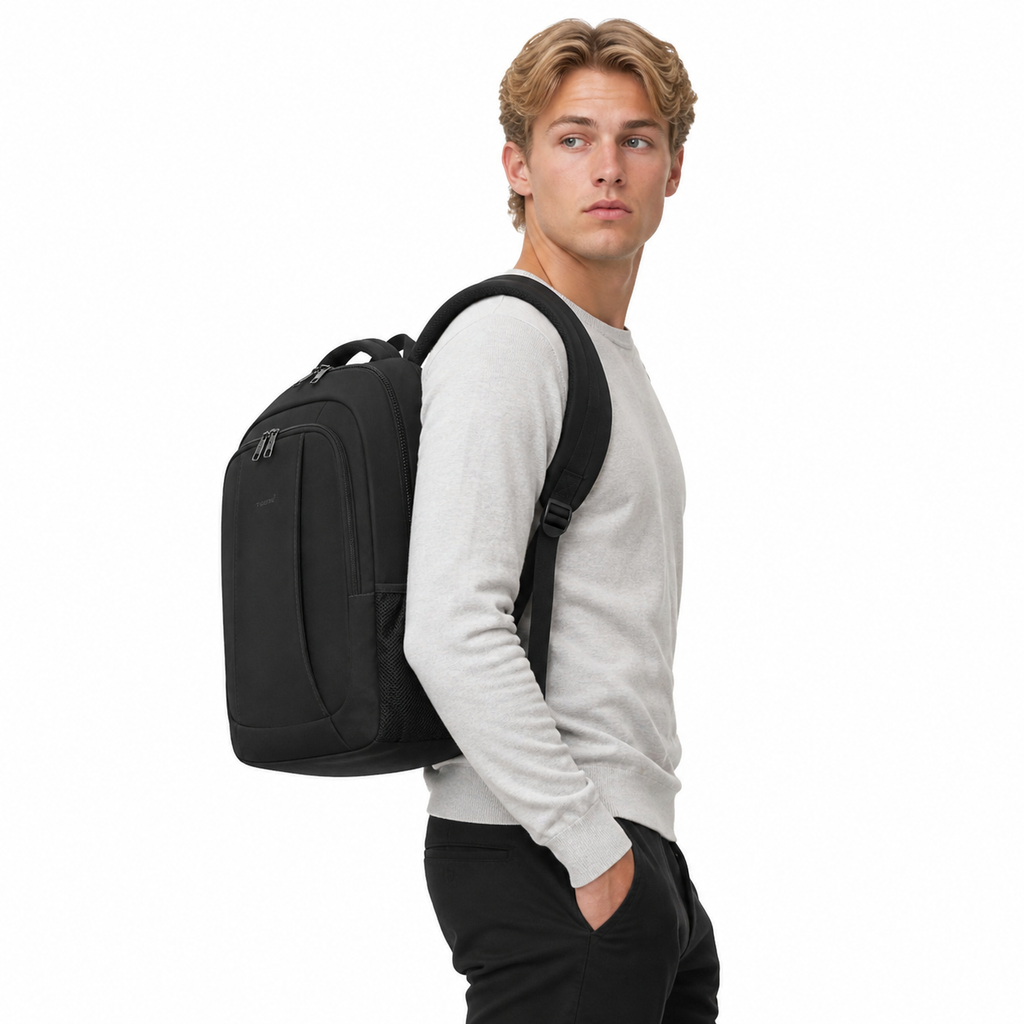 Stor Laptop Ryggsekk til Herre 17,3” – 39L Reisesekk med Tyverisikring