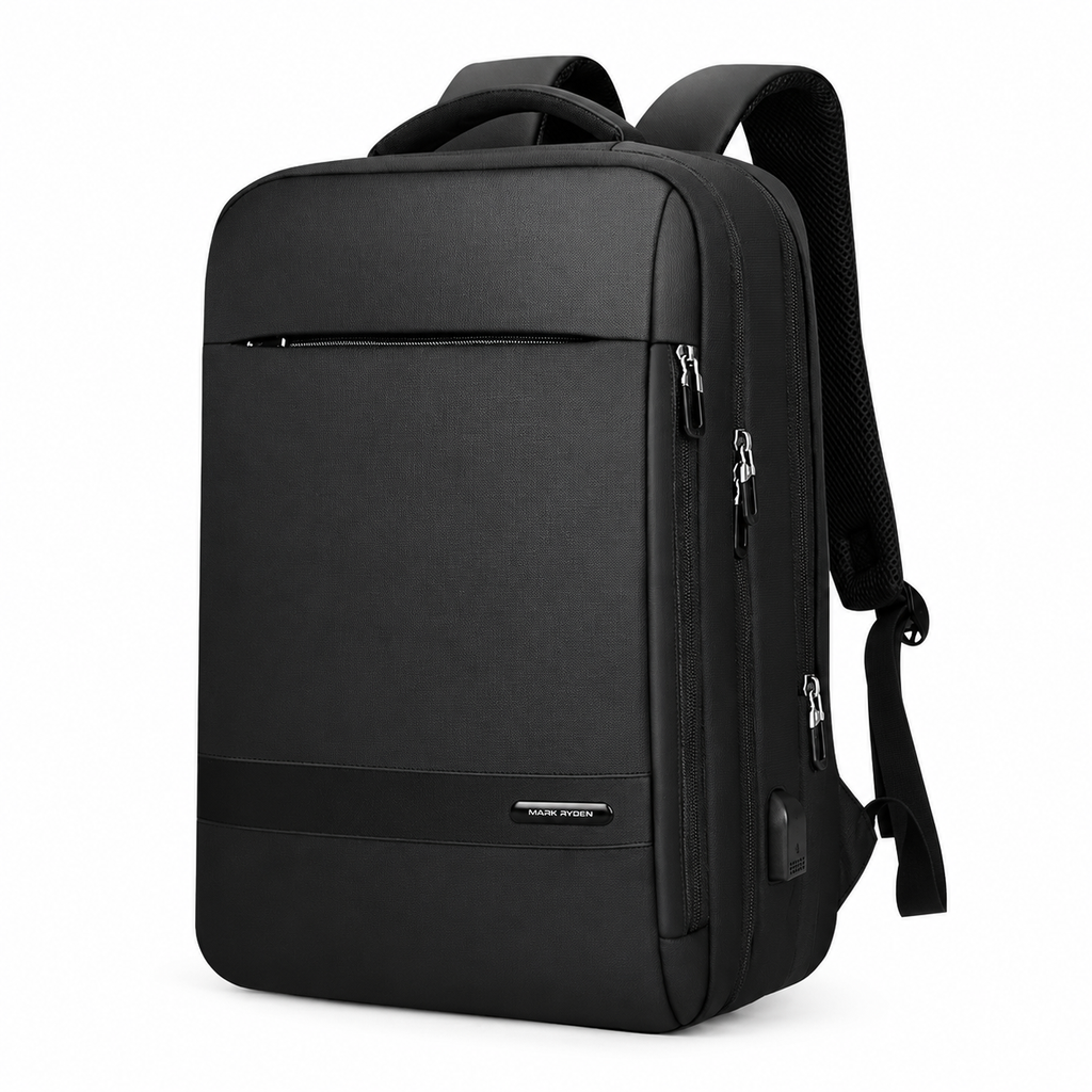 Utvidbar Laptopryggsekk 15,6" – Vanntett Ryggsekk med USB-port