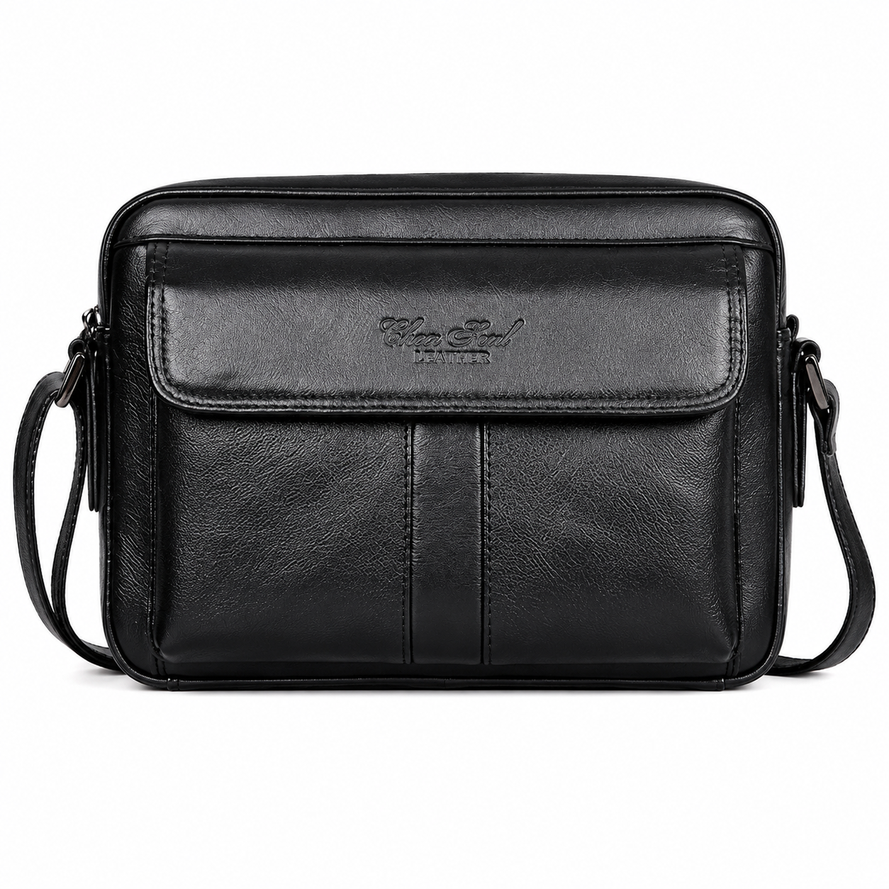Klassisk Messenger Bag i Ekte Skinn til Herre – Business og Reiseveske