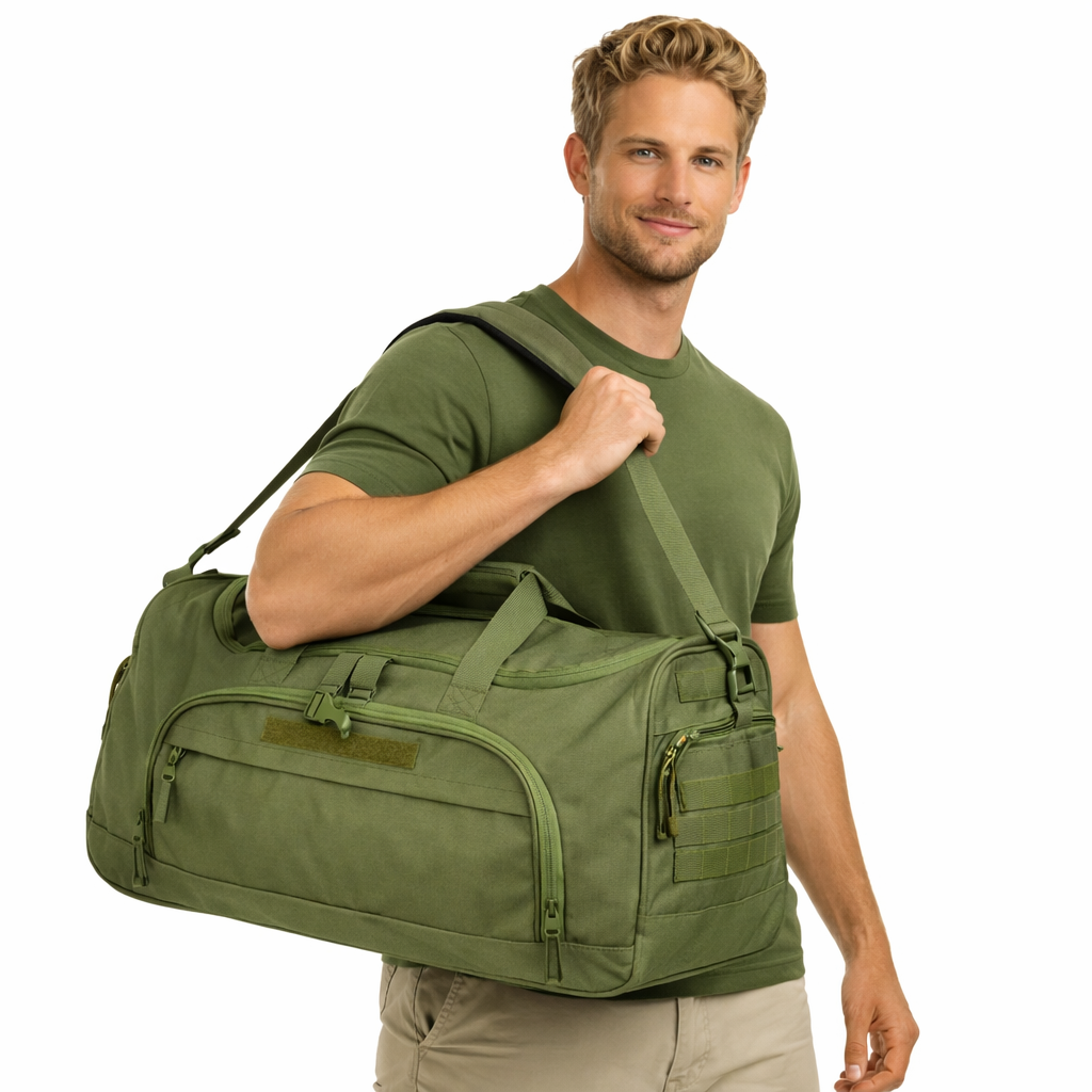 50L Sammenleggbar Trenings- og Reisebag – Duffelbag med Skorom