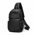 Vanntett Sling Bag i PVC-Look – Crossbody Veske med Tyverisikre Lommer