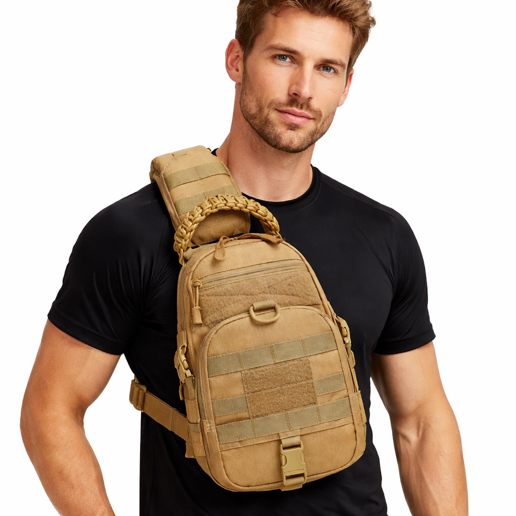 Multifunksjonell Brystveske – Slitesterk Crossbody Bag for Sport og Tur
