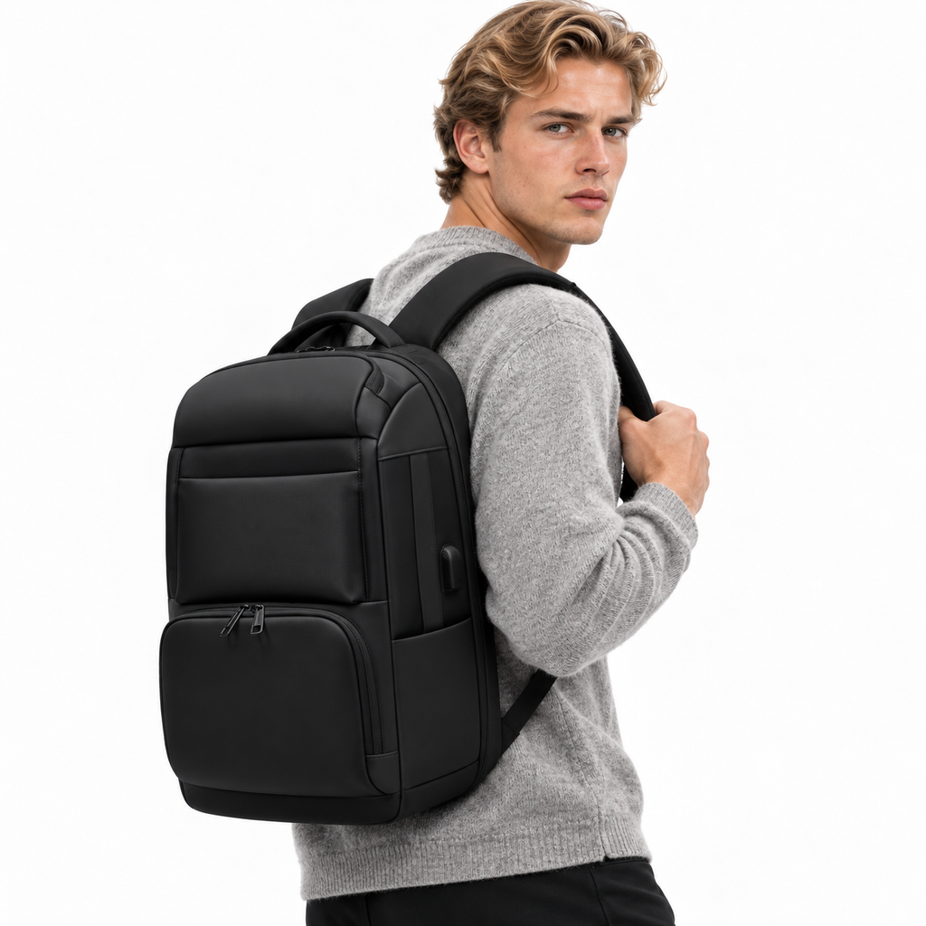 Multifunksjonell Laptop-Ryggsekk for Herre – Stor Kapasitet med USB-Port