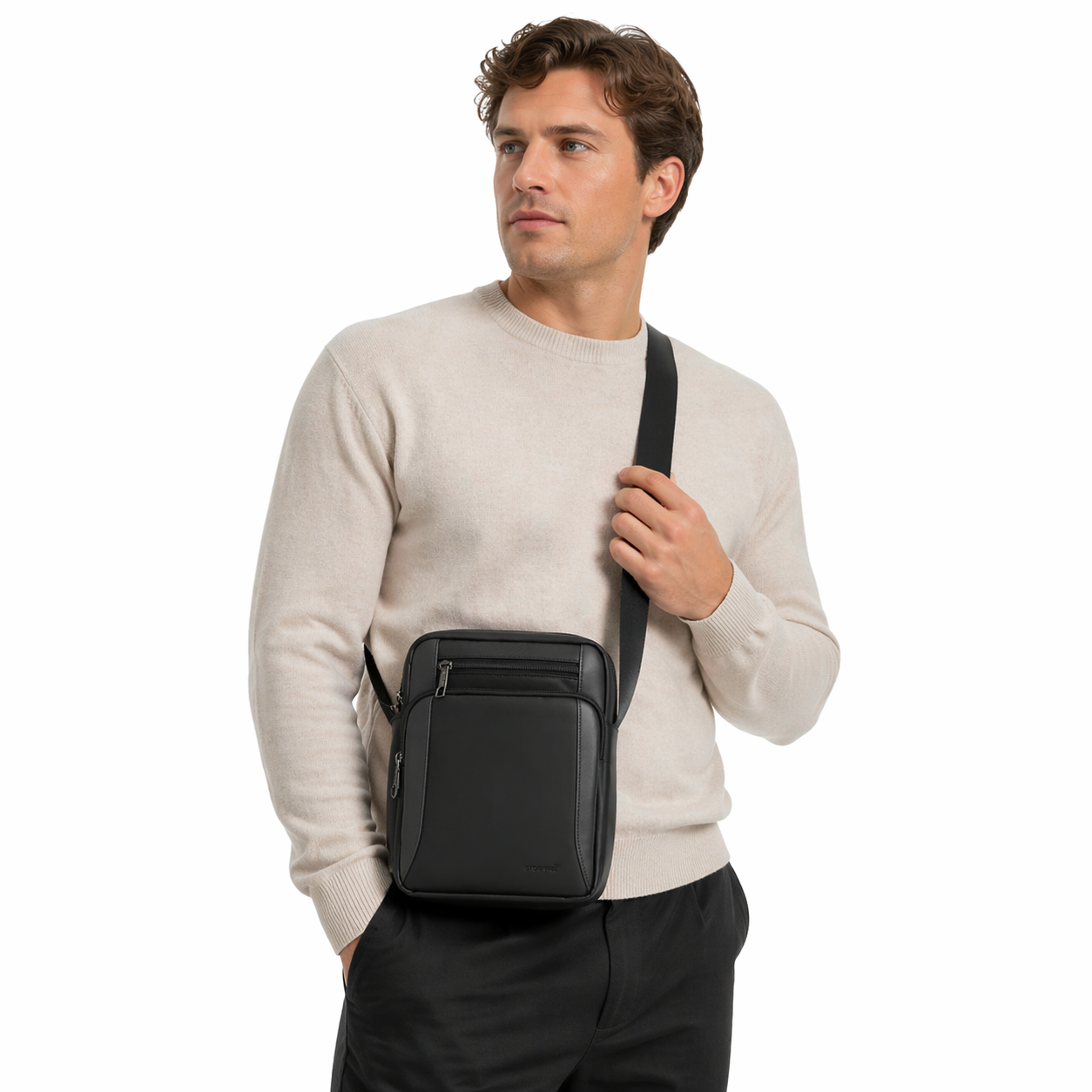 Lett Messenger Bag – Vanntett Crossbody Veske for Business og Hverdag