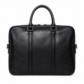 Håndlaget Businessveske i Ekte Kuskinn for Herre – Retro Briefcase i Vegetabilsk Garvet Skinn