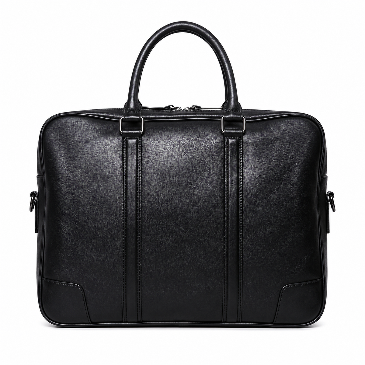 Håndlaget Businessveske i Ekte Kuskinn for Herre – Retro Briefcase i Vegetabilsk Garvet Skinn