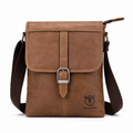 Skulderveske i Ekte Skinn for Herre – Kompakt Crossbody Bag til Hverdag