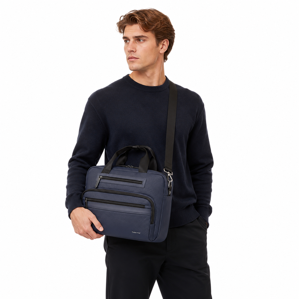 Vintage Laptopveske til Herre – Casual Briefcase for 12–14” Laptop