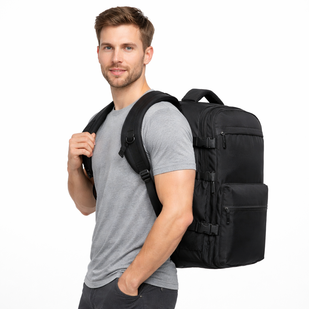 Vakuum Ryggsekk – Utvidbar Laptopsekk med Stor Kapasitet for Reise og Hverdag