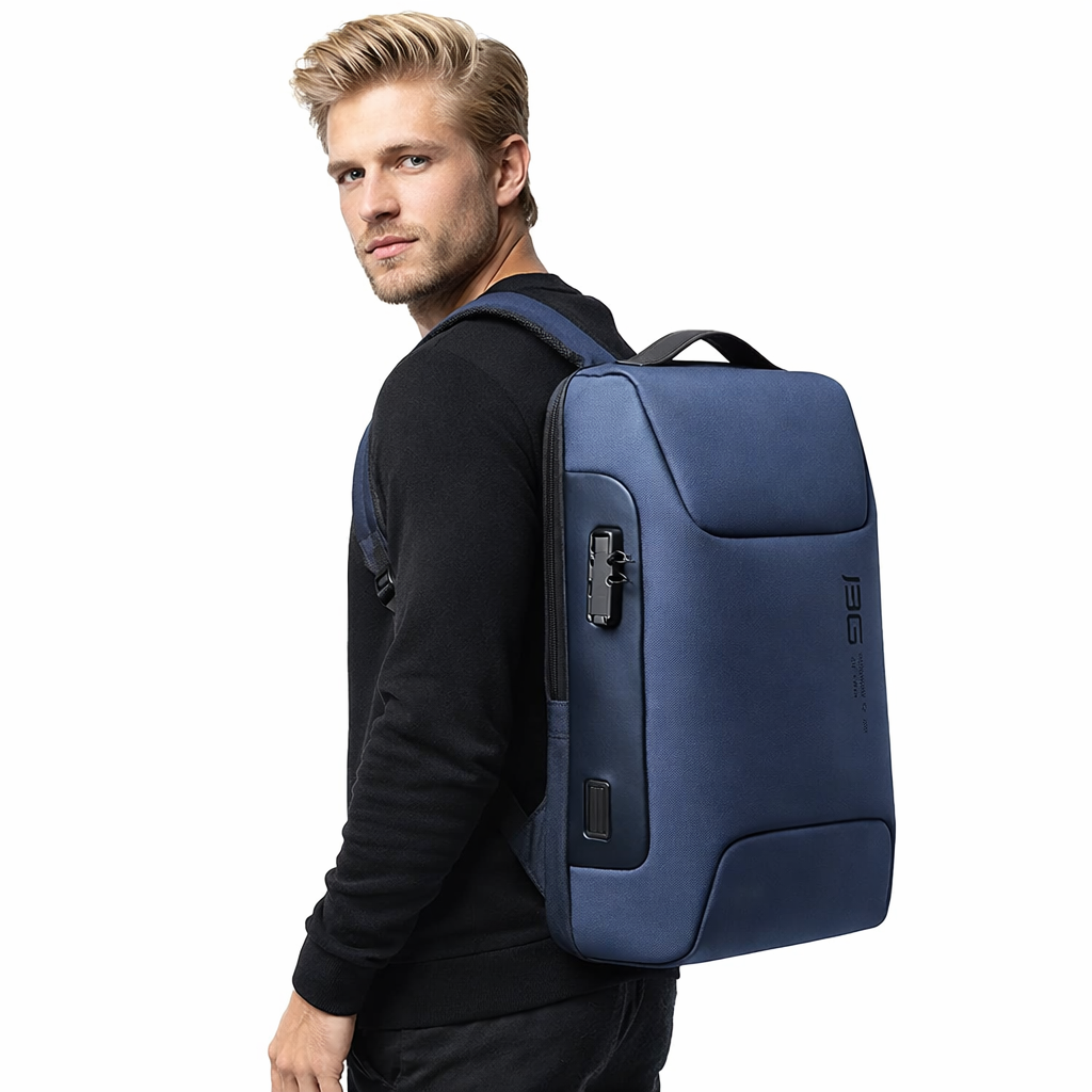 Laptopryggsekk 15,6" med USB – Vanntett og Tyverisikker Business Sekk