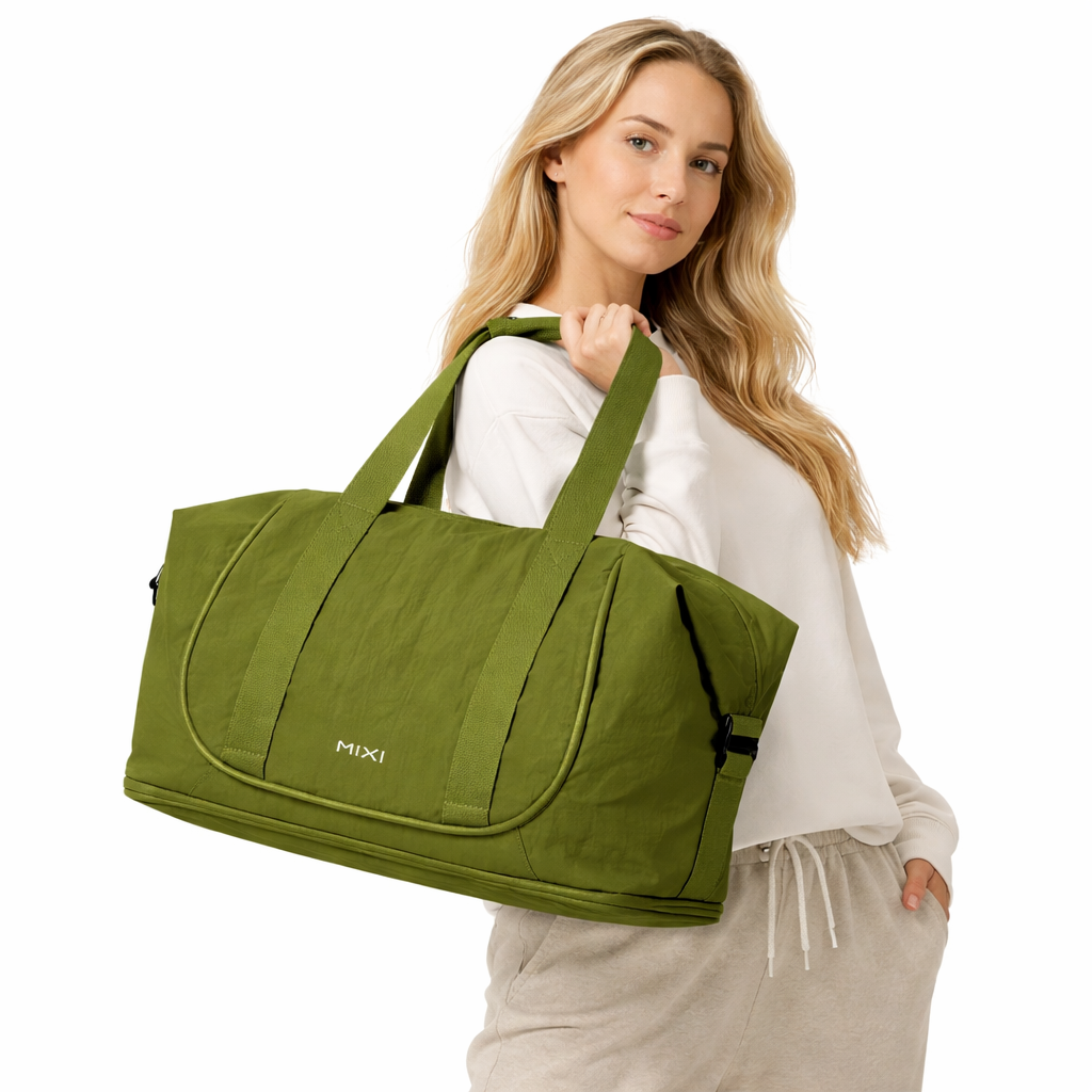 Stor Sammenleggbar Reise- og Treningsbag – Lett Duffelbag med God Kapasitet