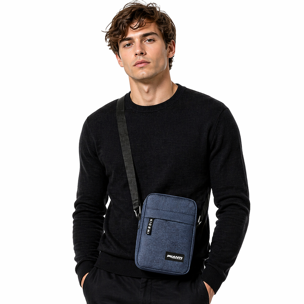 Multifunksjonell Messenger Bag – Liten Nylon Crossbody Veske for Herre