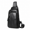 Brystveske i Ekte Kuskinn for Herre – Crossbody Skulderveske til 8" Nettbrett