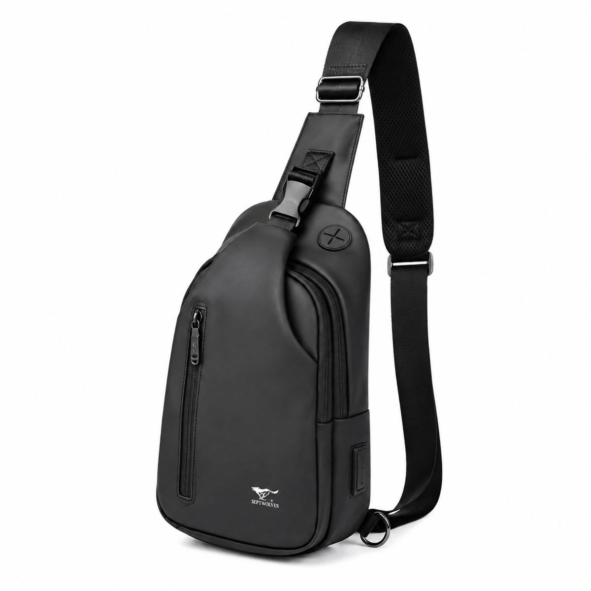 Slank Crossbody Skulderveske for Herre – Vannavvisende Reise- og Businessveske