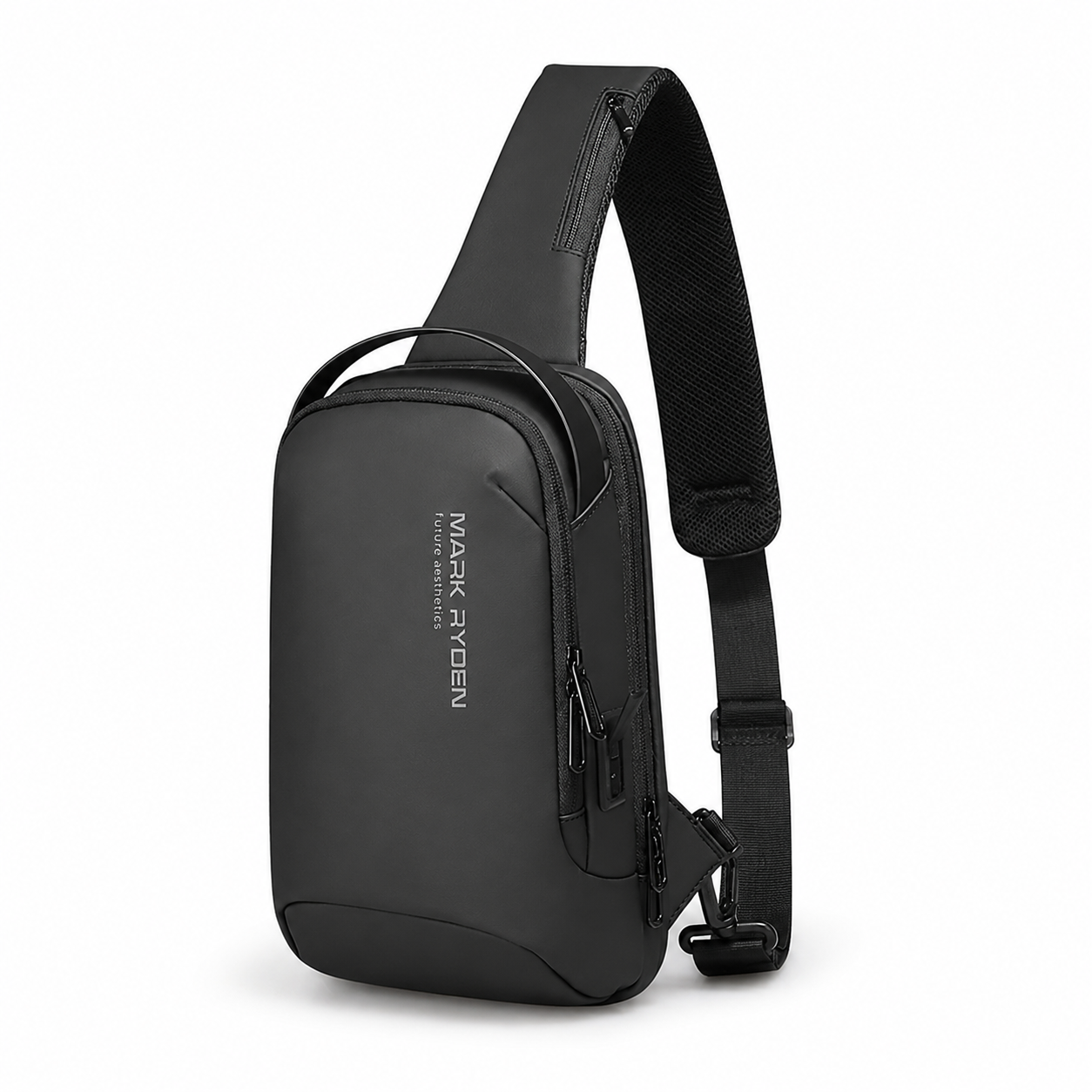 Sports Crossbody Veske til Herre – Vannavvisende Sling Bag med USB-port