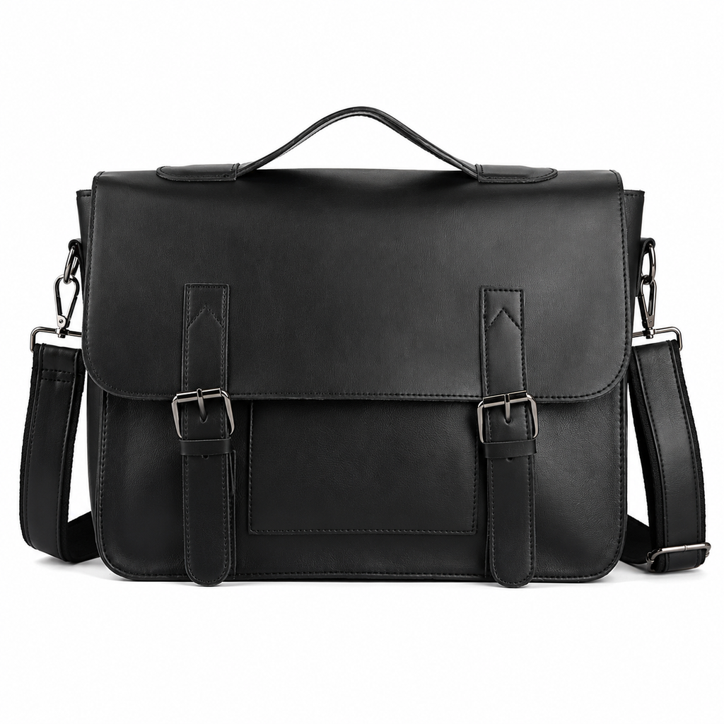 Business Laptopveske i Ekte Skinn for Herre – Messenger Bag og Dokumentveske