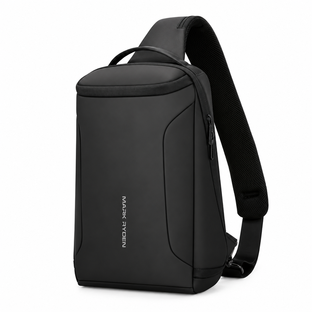 Crossbody Veske til Herre – Vanntett Sling Bag med USB-port for 12" iPad
