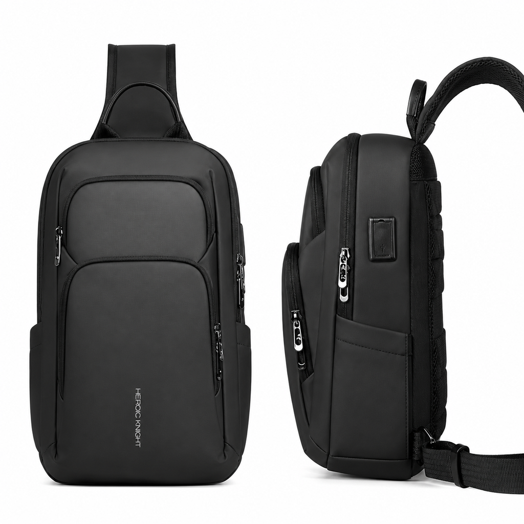 Crossbody Veske til Herre – Vanntett Sling Bag for Reise og Hverdag