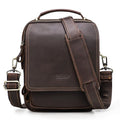 Vintage Messenger Bag i Crazy Horse-skinn – Crossbody Veske til Herre for 10,5” iPad