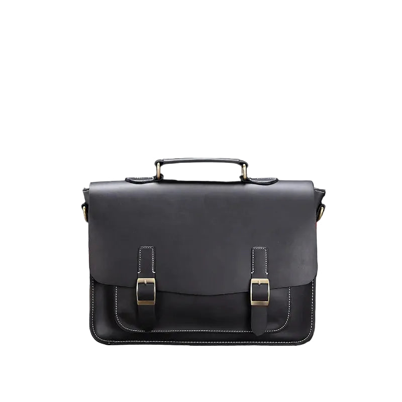 Vintage Briefcase til Herre – Messenger Bag i Crazy Horse PU-skinn for Jobb og Reise