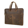 Laptopveske i Crazy Horse Skinn 15–16" – Vintage Business Veske for Herre