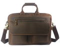 Vintage Dokumentveske i Crazy Horse-skinn – Stor Laptopveske til Herre 15,6”
