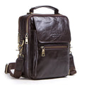 Skulderveske i Ekte Skinn for Herre – Crossbody Messenger Bag for 9,7" iPad