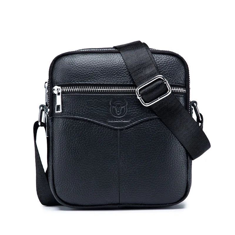 Messenger Veske i Skinn til Herre – Casual Skulderveske med Premium Detaljer