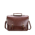 Vintage Briefcase til Herre – Messenger Bag i Crazy Horse PU-skinn for Jobb og Reise