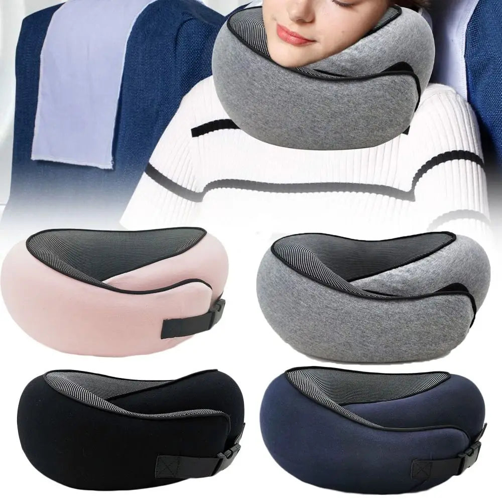 Reisepute i Memory Foam – U-formet Nakkepute med Justerbar Komfort