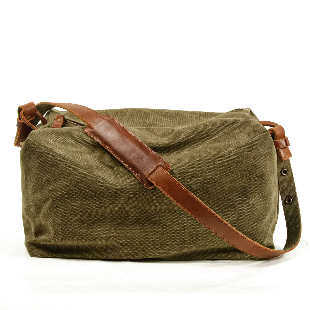 Vintage Canvas Messenger Bag – Casual Crossbody Veske til Dame og Herre