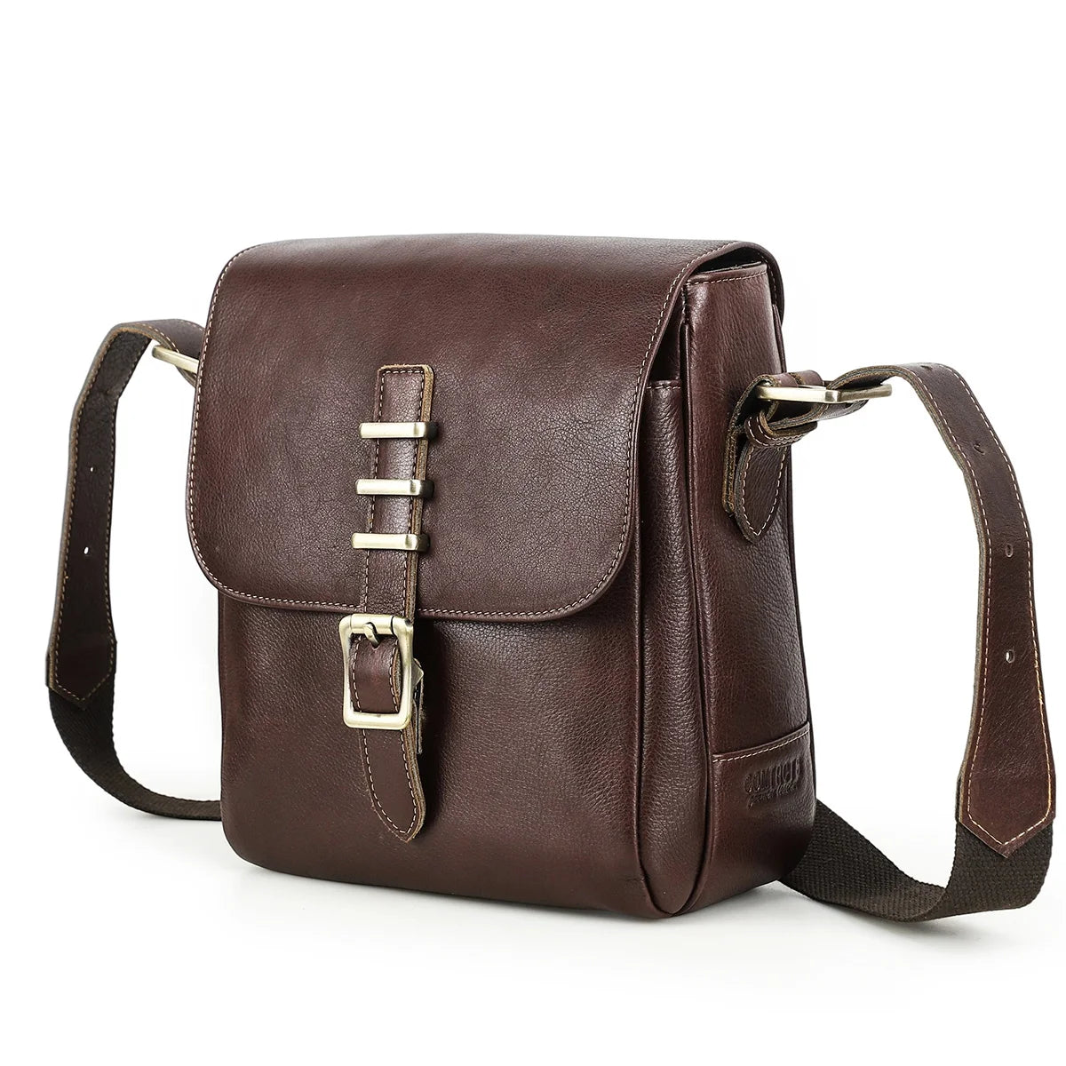 Crossbody Skinnveske for Menn – Elegant Sling Bag med Plass til 7,9" Nettbrett